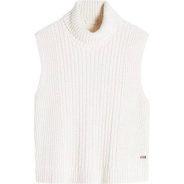 ribbed-knit vest