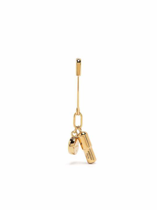 PILL CHARM WITH SAFETY PIN GOLD NO COL展示图