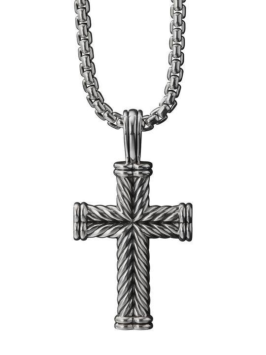 chevron cross necklace展示图