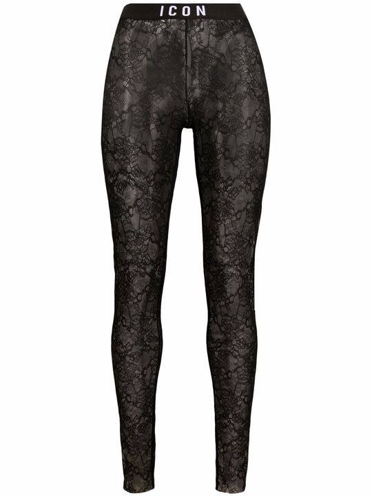 Icon logo-waist lace leggings展示图