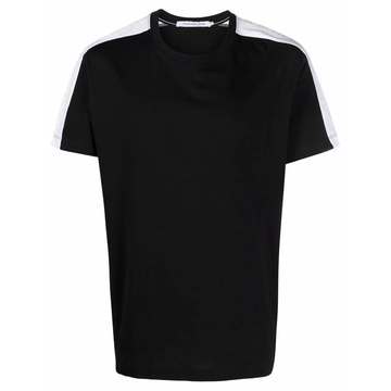 two-tone cotton T-shirt