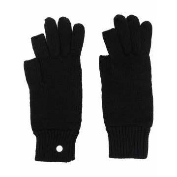 virgin wool fingerless gloves