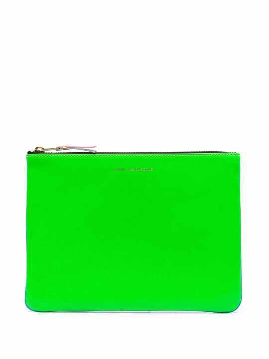 neon leather clutch bag展示图