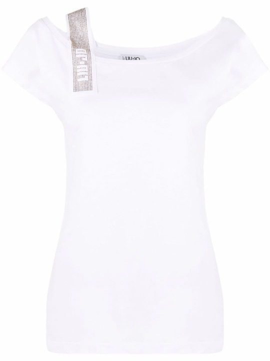 studded-logo cotton T-shirt展示图