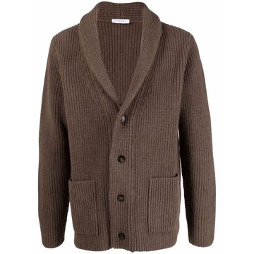 shawl neck cardigan