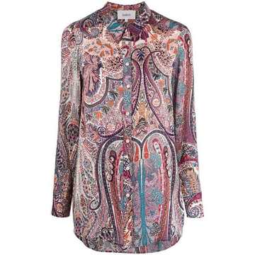 paisley-print shirt