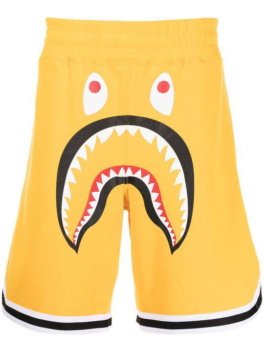 Shark graphic-print track shorts展示图