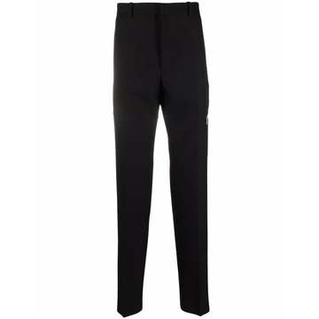 high-waisted tapered trousers