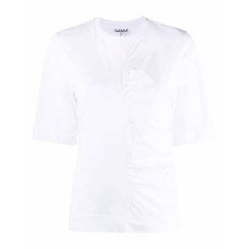 ruched organic cotton T-shirt