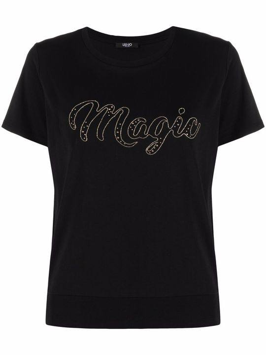 Magic studded-logo T-shirt展示图