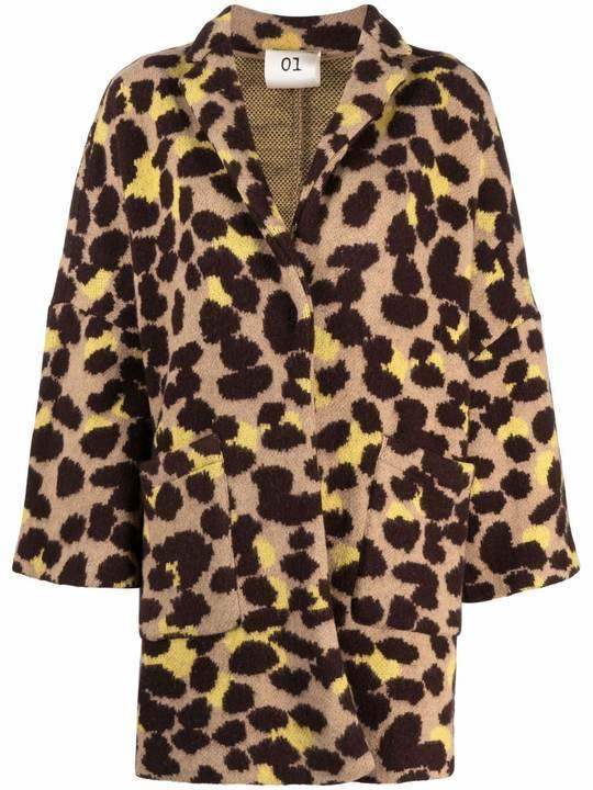 Sigmund leopard-print coat展示图