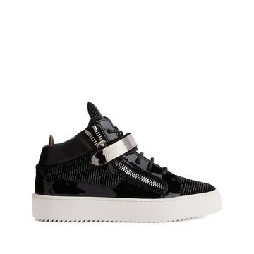 touch-strap high-top trainers