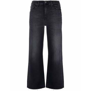 mid-rise flared leg jeans