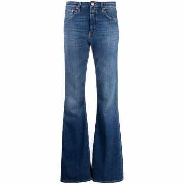 flared-cut jeans