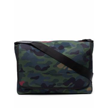 camouflage-print laptop bag