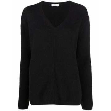 V-neck wool-blend jumper