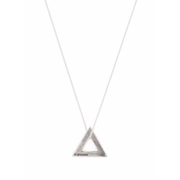 triangle pendant chain necklace