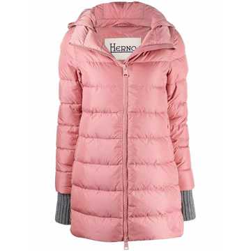 padded hooded coat