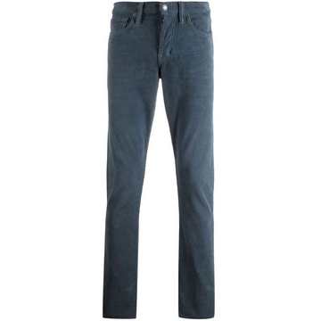 corduroy straight-leg trousers