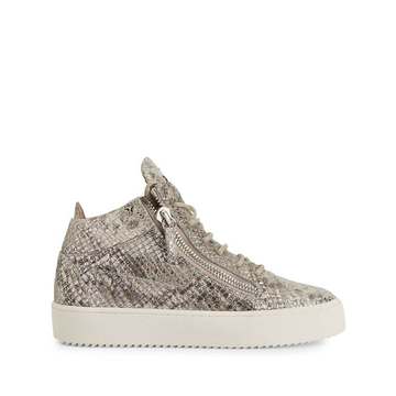 Kriss snakeskin-effect trainers