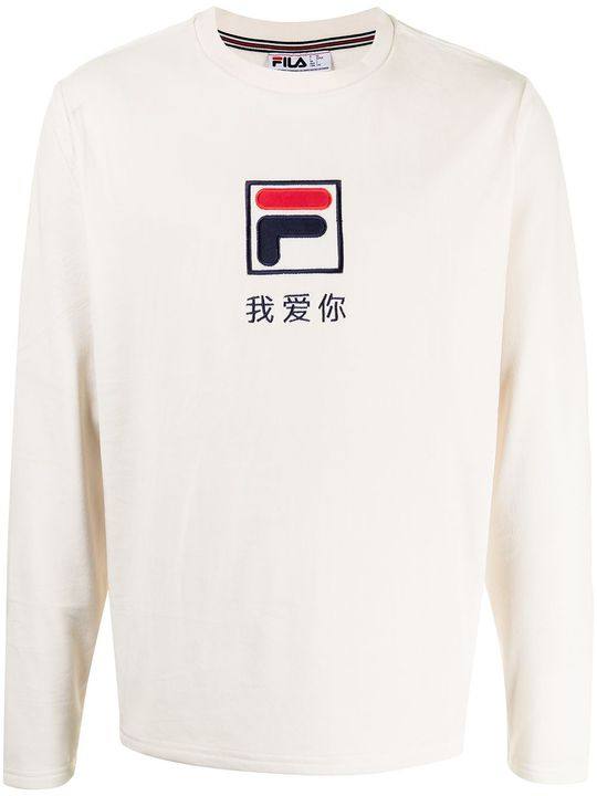 logo-print crew neck sweatshirt展示图