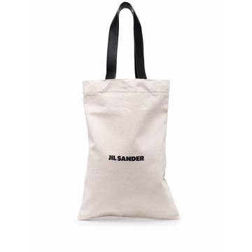 logo-print tote bag