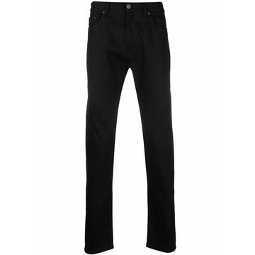 mid-rise straight-leg trousers