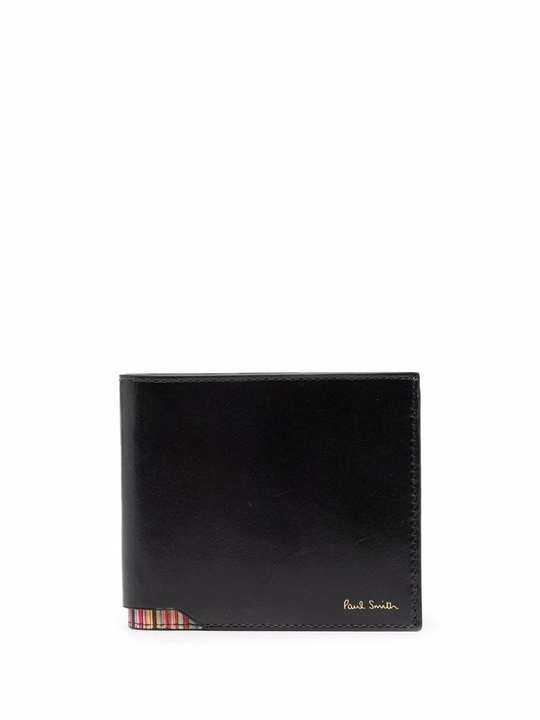 logo-print leather wallet展示图