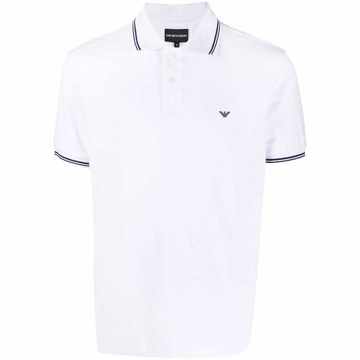 logo-print cotton polo shirt