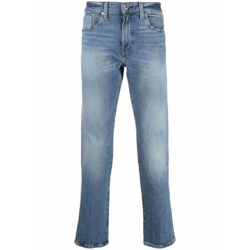 mid-rise slim-fit jeans