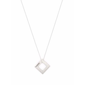 vintage square pendant necklace