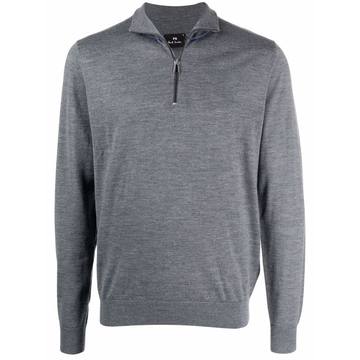 zip-up merino jumper