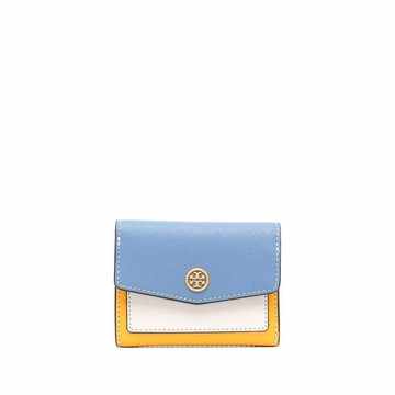 Robinson colour-block flap mini wallet