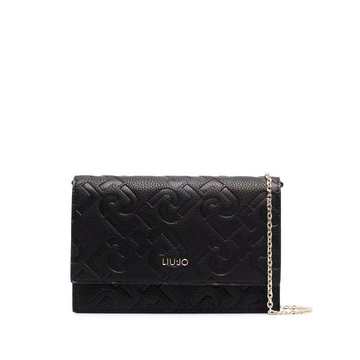 embossed-logo crossbody bag