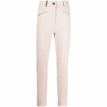 high-rise cropped skinny trousers