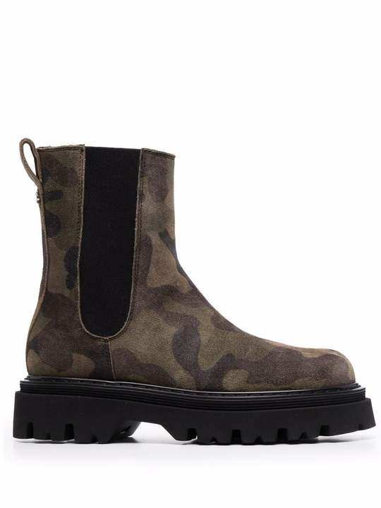 Generation X camouflage-print boots展示图