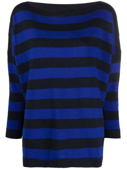 slouchy striped wool jumper展示图