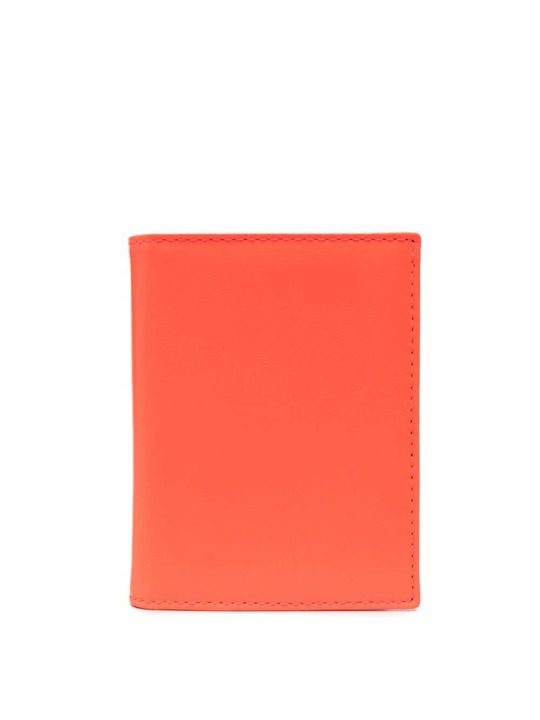 Super Fluorescent bi-fold mini leather wallet展示图