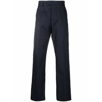 straight-leg tailored trousers