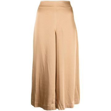 draped cropped-leg satin trousers