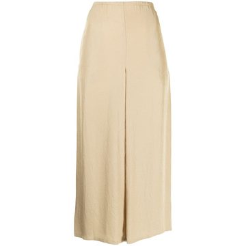 draped cropped slip-on culottes