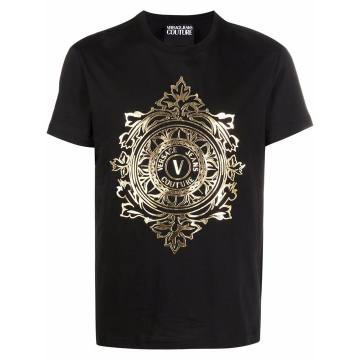 Gold Logo Print T-shirt