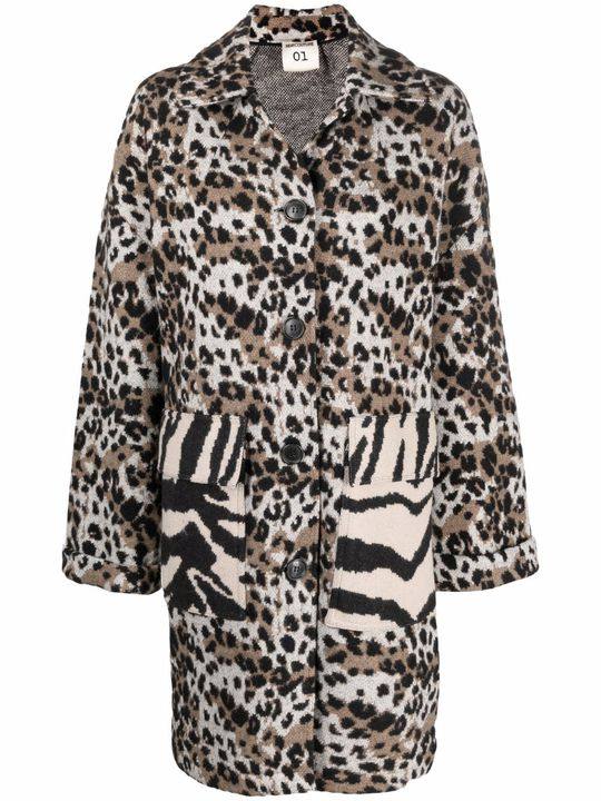 Christin animal-print coat展示图