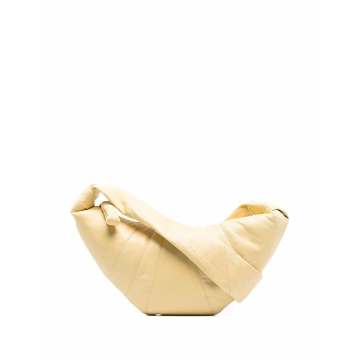 Croissant leather shoulder bag