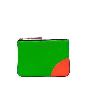 colour-block leather wallet