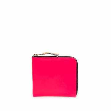 colour-block leather wallet
