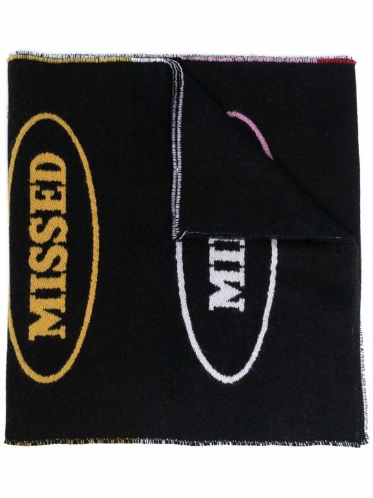 x Missoni logo提花针织围巾展示图
