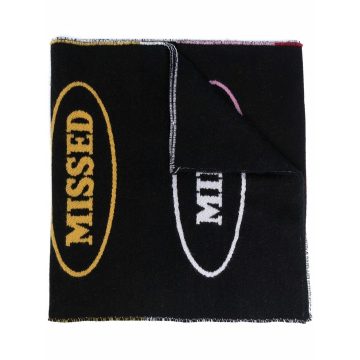 x Missoni logo提花针织围巾