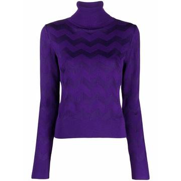 signature-knit roll-neck jumper