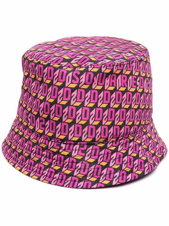 monogram-print bucket hat展示图